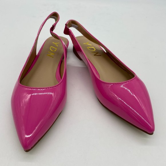 YDN Shoes Ydn Pink Pointy Toe Flats Low Heel Slingback Pumps Poshmark